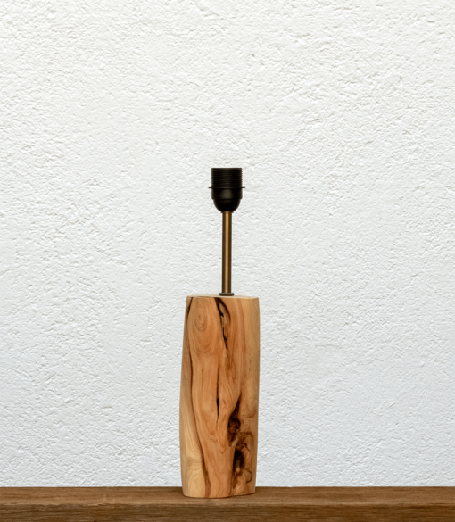 Lámpara Blanco-base - Base de Lámpara de mesa, de madera de Enebro - Blanco Yolpiq/058 -dn