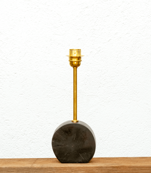 Lámpara Chocolate-base - Base de Lámpara de mesa de madera de Nogal Yolpiq/060 - dn