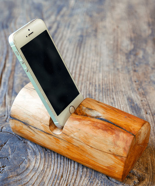 Troncomóvil enebro móvil - Accesorio de madera de Enebro con el móvil incorporado de Diseño Natural.