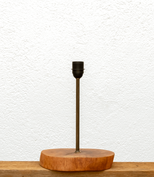 Lámpara Corcha-base de Lámpara de madera de Alcornoque natural, una base Yolpiq/052 - dn